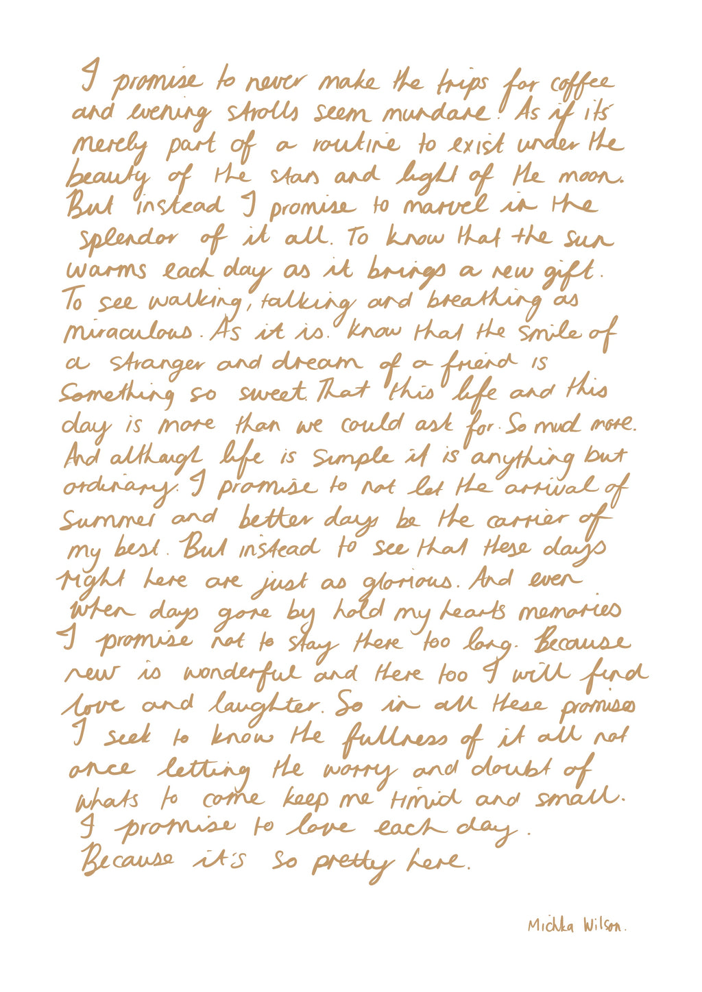 Its So Pretty Here Print