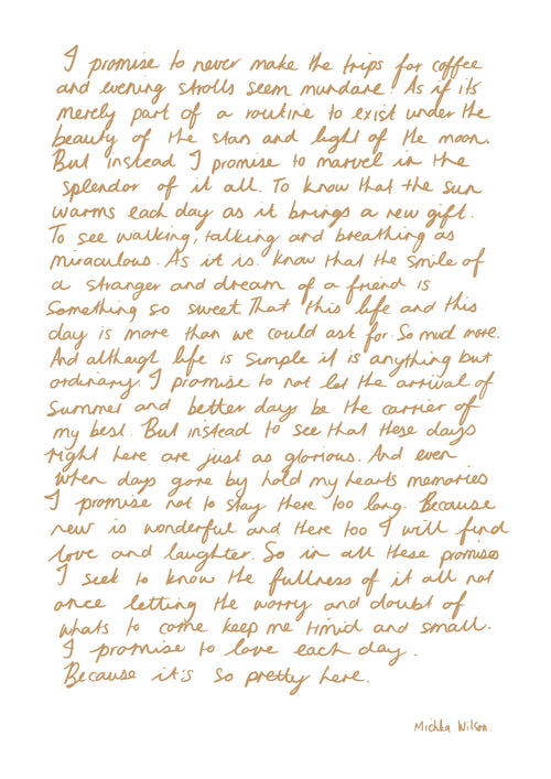 Its So Pretty Here Print